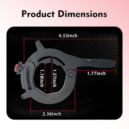 1PC Motorcycle Throttle Cruise Control, Waterproof & Heat-resistant Throttle Lock Clip Assist, Easy Clamp-on Installation, Universal for Most Motorcycles, Scooters, ATVs (Black)