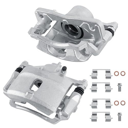 19B1832 19B1833 Front Disc Brake Calipers Compatible with 1996-2011 Civic - size: Front 19B1832+19B1833