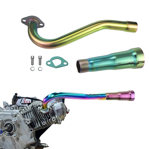 Exhaust Trumpet Header Pipe for Predator 196cc 212cc - color: Colorful, size: Exhaust Tip1