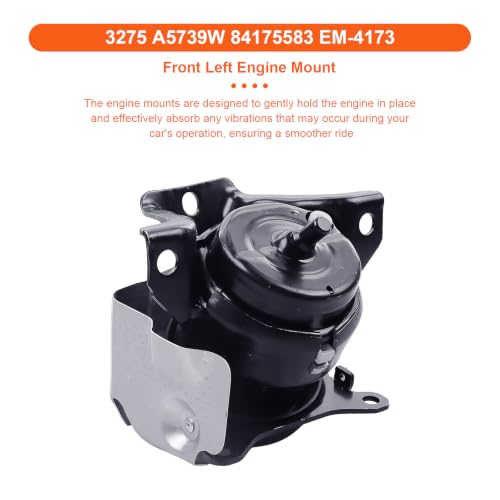 Engine Motor Mount Compatible with Cadillac Escalade 15-20，Chevy Silverado 14-20/Suburban 15-20,GMC Sierra 14-19/Yukon 15-20/Yukon XL 15-20,Replacement for A5739W A5738W - size: 15-20 Cadillac Escalade V8 6.2L