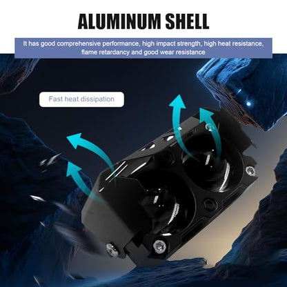 Motorcycle LED Headlight, Forklift Safety Warning Light for Warehouse, High Brightness Spotlight, Universal for Motorcycles, ATVs and Off-Road Vehicles (Black)
