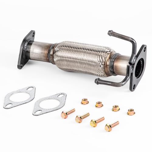 409 Stainless Steel Front Exhaust Flex Pipe Replacement 52581 - size: for 11-13 Sorento/10-12 Santa Fe 2.4L