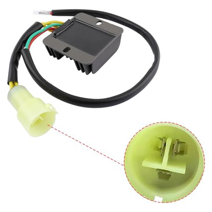 31600-HC5-970 Voltage Regulator Rectifier Fit for Honda TRX300 Fourtrax 300 TRX300FW 4x4 1988-2008 with Starter Solenoid Relay Ignition Coil Spark Plug
