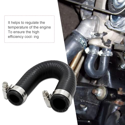 Car Hose with Clamp, Heater Core Crossover Coolant Bypass Hose Kit, Sealing Flexible Replacement OEM# 551699, Compatible with LS1 LSX LS2 LS3 LQ4 LQ9 Engines (Black)