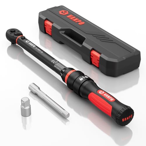 VANPO Torque Wrench 3/8-Inch Drive, 10-100 ft-lb, for Motorcycle - size: 10-100 ft-lb