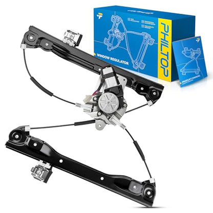 PHILTOP 751-740 Power Window Regulator w/Motor Front Right Passenger Side