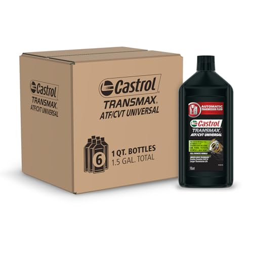 Castrol Transmax ATF/CVT Universal Fluid, 1 Quart, Pack of 6