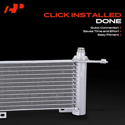 A-Premium Transmission Oil Cooler Compatible with Chevrolet, GMC, Cadillac