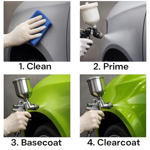 LiME LiNE Automotive Basecoats, 1k Urethane Base Coat Color (Silver Basecoat Quart) - color: Silver Basecoat - 1 Quart