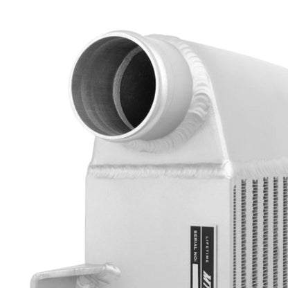 Mishimoto MMTMIC-WRX-01SLBK Top-Mount Intercooler Compatible With Subaru WRX/STI 2001-2007 Silver Cooler, Black Hose - color: Silver Cooler, Black Pipes