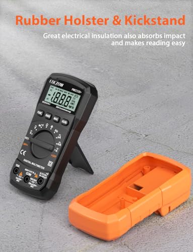 Digital Multimeter,Multimeter Tester, High Sensitivity Voltmeter Ammeter Ohmmeter NCV Circuit Checker Measures AC/DC Voltage,AC/DC Current, Resistance, Diodes, Continuity, Transistor