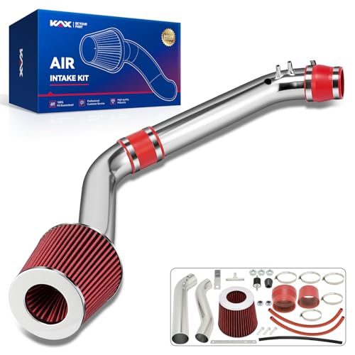KAX 2.75" Cold Air Intake Kit for 1999-2000 Honda Civic EX/HX/Si, Red - color: Red, size: For Honda Civic EX/ Si/ HX L4 1.6L 1999-2000