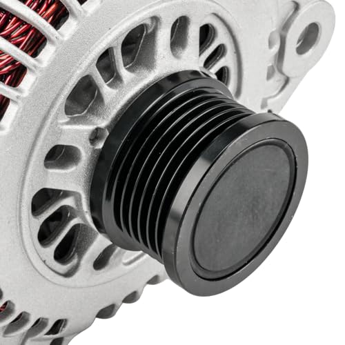 KAC Alternator Compatible With Nissan for 2008-2012 Rogue (110 Amp; Hitachi Unit) 11163N 12V CW 6-Groove Pulley - size: 11163N