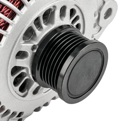 KAC Alternator Compatible With Nissan for 2008-2012 Rogue (110 Amp; Hitachi Unit) 11163N 12V CW 6-Groove Pulley - size: 11163N