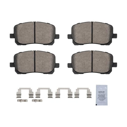 HUSCH Brake Kit Ceramic Brake Pads and Brake Rotors Fit for Toyota Corolla - size: 31270+D923