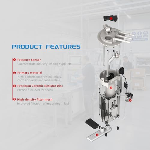 KELOKE Electric Fuel Pump Module Assembly Compatible with Hyundai & Kia - color: E8730M