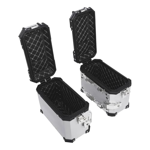 TCT-MOTORPARTS 36L Aluminum Saddlebag Panniers Luggage Case Fits for BMW R1300GS 2023-2025 2024 - color: Chrome Saddlebags (36L)