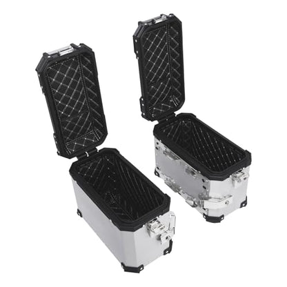 TCT-MOTORPARTS 36L Aluminum Saddlebag Panniers Luggage Case Fits for BMW R1300GS 2023-2025 2024 - color: Chrome Saddlebags (36L)