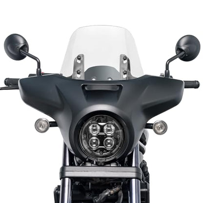 Motorcycle Headlight Fairing Cowl Windscreen for Rebel CMX 1100 2021-2026 - color: Clear+Matte Black