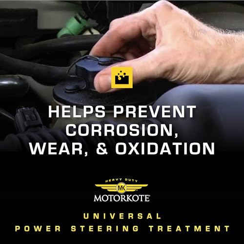 MotorKote Universal Power Steering Treatment | Full Synthetic Fluid | Prevents Wear & Corrosion | Compatible with All Systems | 16 Fl oz., 6-Pack