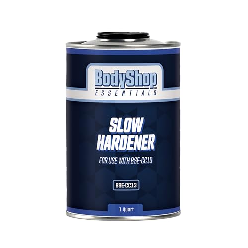 Slow Hardener, 1 Quart, Acrylic, Clear, High-Gloss, for Use with BSE-CC10 Universal Clearcoat, Automotive Surfaces
