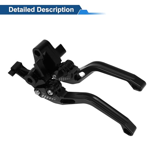 Short Brake Clutch Levers for Kawasaki Z900 2025 Solid Black