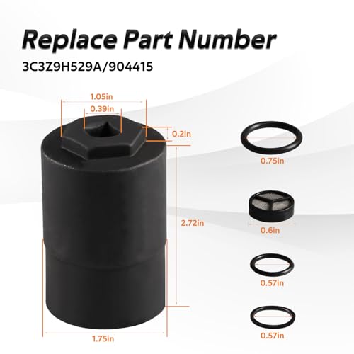 6.0 IPR Valve Socket with Seal kit Injector Pressure Regulator Valve Removal Tool 3/8" Drive Compatible with Ford 6.0L Vehicles F-250 F-350 F-450 E-350 E-450 Super Duty Excursion Replace# 3C3Z9H529A