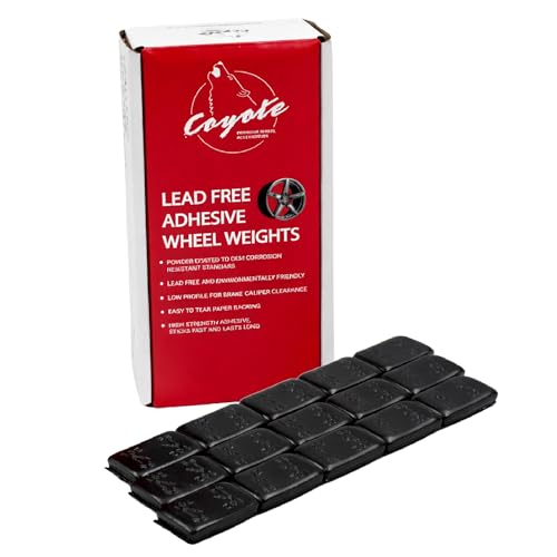 Wheel Accessories Parts 1/2 Oz. 0.50 Oz. Black Low Profile Stick-On Adhesive EasyPeel Tape Wheel Balancing Weights 1.70 kgs 3.75 lb Box US Made Tape 120 Pcs per Box - size: 1/2 Oz Segment, style: 120 Pcs Black