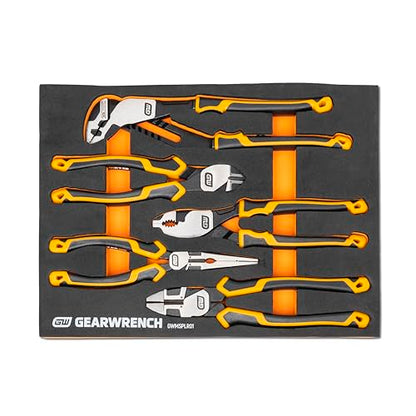 GEARWRENCH 5 Piece Pitbull Pliers Set in Foam Storage Tray| GWMSPLR01