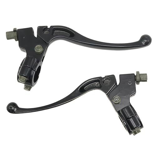 Black Left Right 22mm 7/8" Universal Clutch Brake Handle Levers Perch for CRF50 CRF70 CRF80 CRF100 CRF150 XR50 XR80 XR100 Xtreme 125cc Chinese 110cc Pit Dirt Motor Bike Motocross