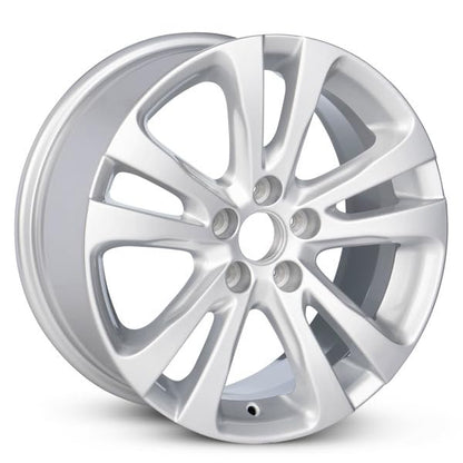 New OEM Replacement Wheel for 2015-2017 Chrysler 200 17x7.5 inch Steel Rim Painted Black Fit 215/55R17 - size: 17x7.5 inch