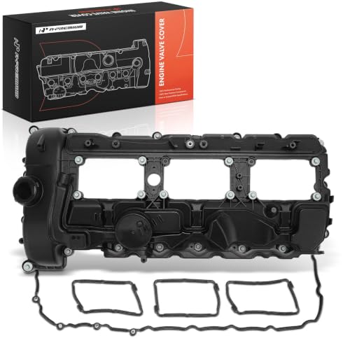 A-Premium Engine Valve Cover, with Gasket & Bolts, Compatible with BMW F80 F82 F83 F87 Series, M2 2019-2021, M3 2015-2018, M4 2015-2020, N55 L6 3.0L Turbo, Replace # 11127846359