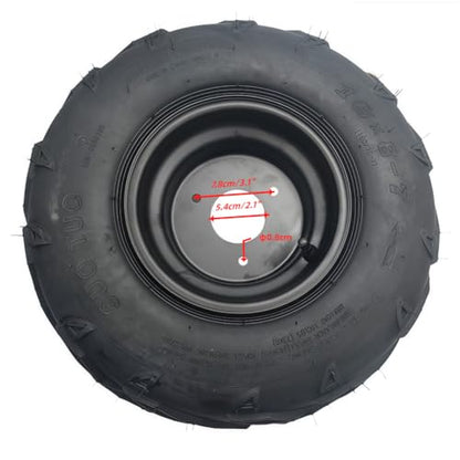 CLEO 16 * 8-7 Left Wheel Assembly For 50cc 90cc 110cc ATV Go-Karts Bolt Rim Spacing 76mm