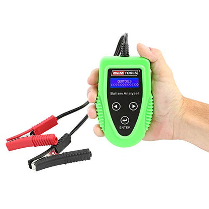 OEMTOOLS 24359 Digital Car Battery Tester, Gifts for Men, Dad Gifts, 12V Battery Diagnostic Tool, 200-1200 CCA Load Capacity, Charging, Cranking, and Starter Tester