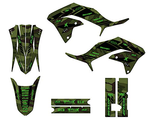 2020-2024 KLX 230 R APACHE Green Base Kit Compatible with Kawasaki | Senge Graphics Inc - color: Green, size: Base Kit