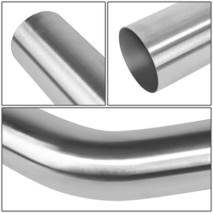 DNA MOTORING ZTL-PP-30-45-SS 45 Degree DIY Custom Mandrel Exhaust Tubing, 3" OD, Stainless Steel,Universal Fit,Polished Finish - size: 3.0 Inch, style: 45° Bend - Polished