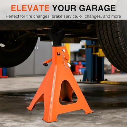 Nilight 6-Ton Jack Stands, Double Locking, 12,000 lb Capacity, 2-Pack - size: 6T