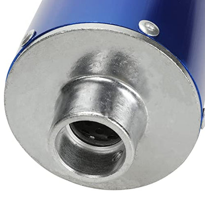 FVRITO Exhaust Pipe Muffler Silencer Kit for 125cc 110cc 70cc Dirt Pit Bike, 28mm Muffler for Chinese XR50 CRF50 Coolster SSR Baja Taotao Atomik Thumpstar Roketa Apollo Motorcycle ATV Parts Blue - color: Blue