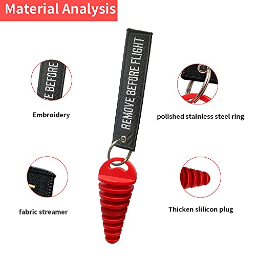 0.6"-1.5" Wash Plugs, Mufflers Exhaust Silencer Motorcycle Dirt Bike,R-B - color: Red-Black