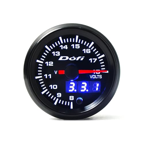 2"/52mm 7 Color LED Digital & Pointer Car Volt Meter - style: Volt Meter Gauge (8-18V)