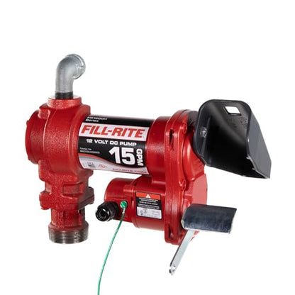 Fill-Rite FR1204H 12 V 15 GPM Fuel Transfer Pump (Pump Only Model) | Gasoline, Diesel, Kerosene, Ethanol Blends, Methanol Blends, & Biodiesel - style: Pump Only