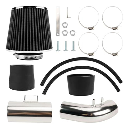 PHILTOP 3" High-Flow Cold Air Intake Kit for 2004-2007 Accord 2.4L, Black