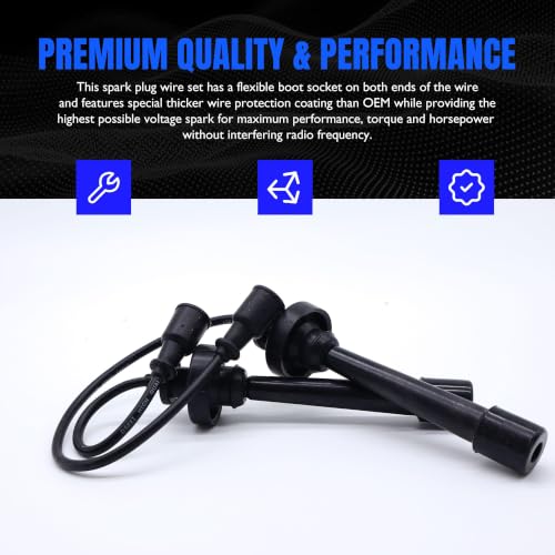 6714266 Ignition Spark Plug Wires Compatible with Chrysler Sebring - style: 671-4266
