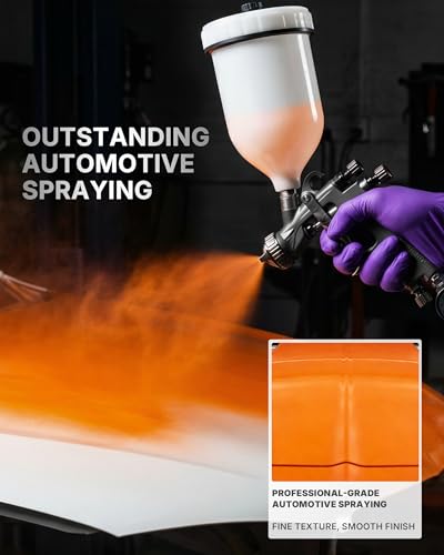 Tilswall Pinto LVLP Spray Gun for Automotive, Premium Kit - color: Gray