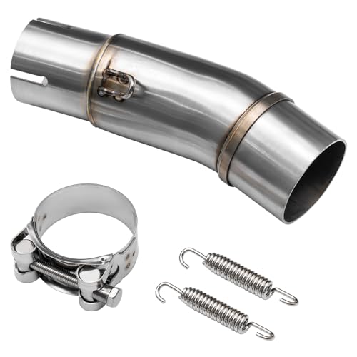 Motorcycle Exhaust Mid Pipe, Slip-On Muffler Adapter Connect Pipe Compatible with Kawasaki Ninja 400 Z400 (2018-2023), Ninja 500 Z500 (2024) - size: 2018-2024