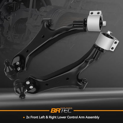 BRTEC Front Left & Right Lower Control Arms Compatible with Chevrolet Equinox 2010-2017, GMC Terrain 2010-2017