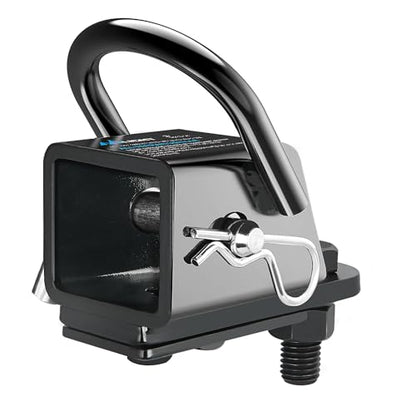 Nilight 2" Rear Trailer Hitch Receiver Kit | for ATV UTV Rear Bumper Tow Hook Black Hitch Cover Kit - color: 2" Hitch Receiver Adapter