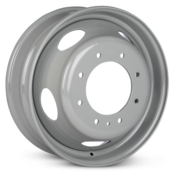 New OEM Replacement Wheel 19.5x6 in for 1999-2003 Ford F-550SD Painted Gray Steel Rim 8-225mm - size: 19.5x6 - OEM Replacement - Gray