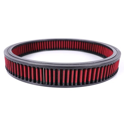 14"x2" Round Air Cleaner Filter Element High Flow (Red) - size: 14" x 2" Red