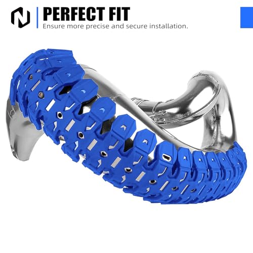 NICECNC Pipe Heat Shield Cover Guard Protector Motorcycle Blue - color: Blue